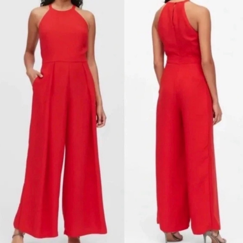 Banana Republic Vibrant Red Jumpsuit